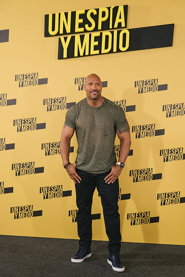 Dwayne Johnson en Un Espía y medio (Photocall en Madrid. Junio 2016)
