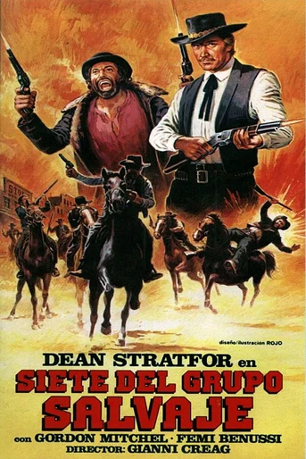 Poster de Los Siete del Grupo Salvaje