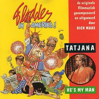 Carátula de la banda de sonido de Los Flodder en Amerika!