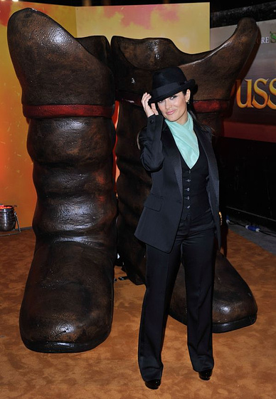 Salma Hayek en El Gato con Botas (Premiere en Reino Unido. Noviembre 2011)