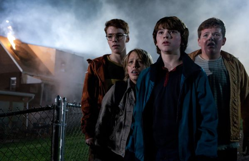 Joel Courtney, Gabriel Basso, Ryan Lee y Riley Griffiths en Super 8