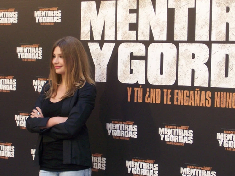 Miriam Giovanelli en mentiras-y-gordas (Rueda de prensa en Madrid. Marzo 2009)