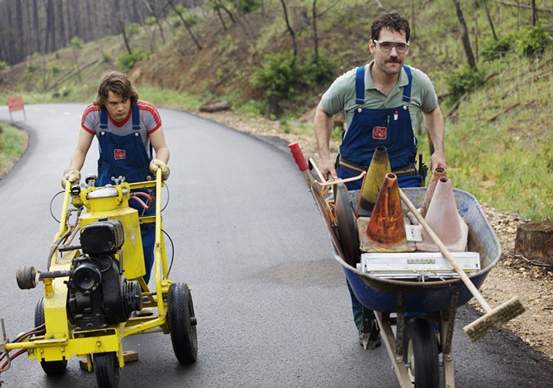 Emile Hirsch y Paul Rudd en Prince Avalanche