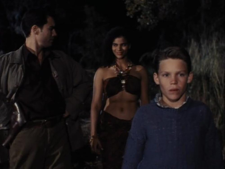 Eric McCormack, Nathania Stanford y Darren Peter Mercer en The Lost World