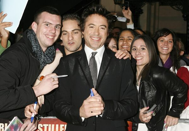 Robert Downey Jr. en Tropic Thunder. ¡Una Guerra Muy Perra! (Premiere en Londres. Septiembre 2008)