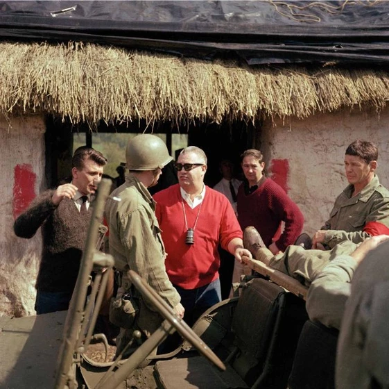 Charles Bronson y Robert Aldrich en doce-del-patibulo