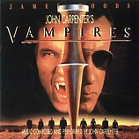 Carátula de la banda de sonido de Vampiros de John Carpenter, Milan Records Edition