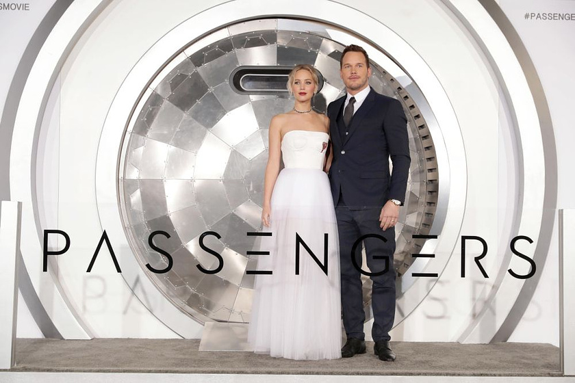 Chris Pratt y Jennifer Lawrence en Passengers (Premiere en Los Angeles. Diciembre 2016)