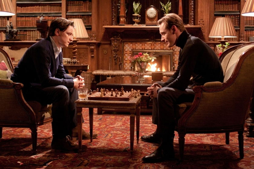 James McAvoy y Michael Fassbender en X-Men: Primera generación
