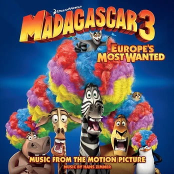 Carátula de la banda de sonido de Madagascar 3: De marcha por Europa