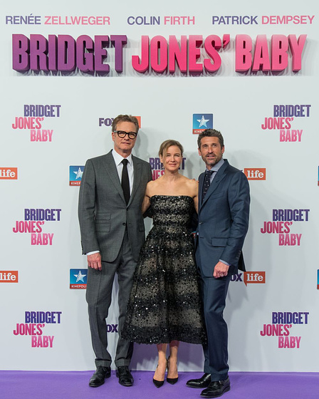 Renée Zellweger, Patrick Dempsey y Colin Firth en Bridget Jones's Baby (Premiere en Madrid (Septiembre 2016))