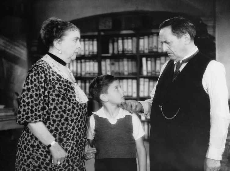 Hans Moser, Josefine Dora y Josi Kleinpeter en das-ekel-1939