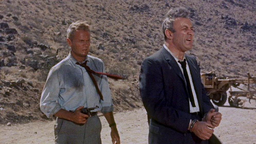 Richard Widmark y Lee J. Cobb en La Trampa