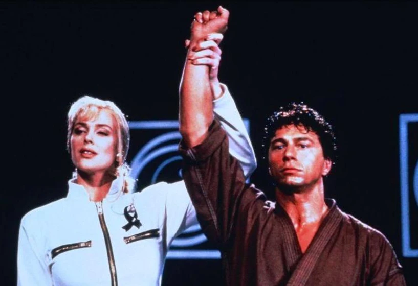 Brigitte Nielsen y Jeff Wincott en mision-de-justicia