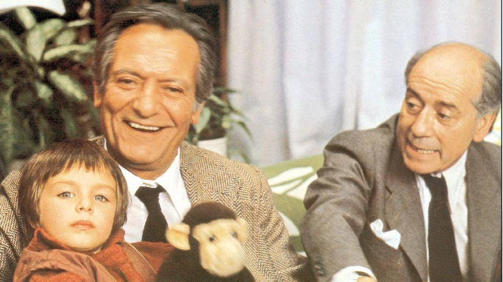 José Luis López Vázquez y Alberto Closas en la-familia-bien-gracias