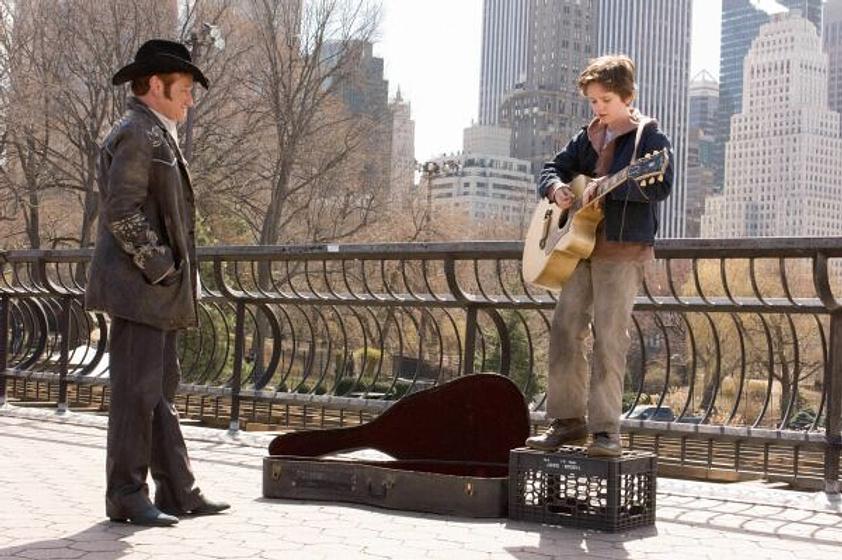 Robin Williams y Freddie Highmore en El Triunfo de un Sueño