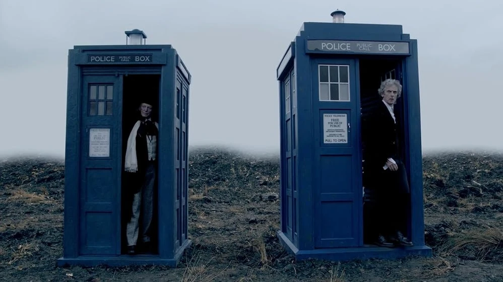 Peter Capaldi y David Bradley [I] en doctor-who-twice-upon-a-time