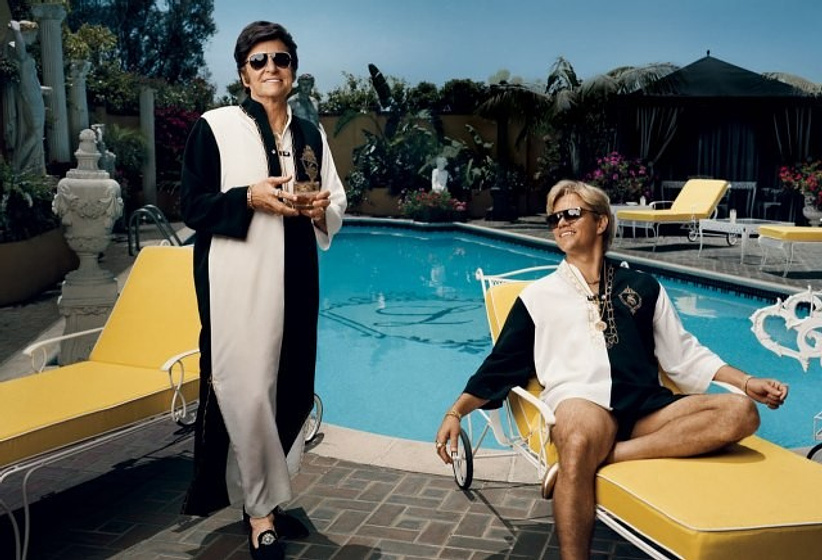 Michael Douglas y Matt Damon en Behind the Candelabra