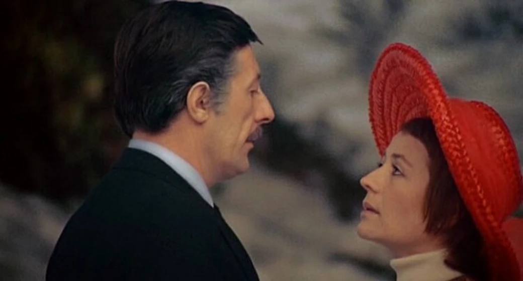Jean Rochefort y Annie Girardot en amor-en-rebeldia