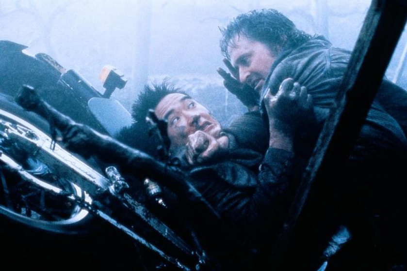 Michael Douglas y Yusaku Matsuda en Black Rain