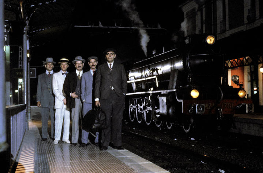 Enrique San Francisco, José Manuel Cervino, Mario Pardo y Francisco Casares en El Crimen del Expreso de Andalucía