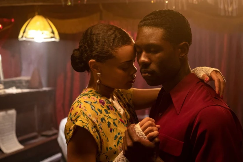 Trevante Rhodes y Andra Day en los-estados-unidos-contra-billie-holiday