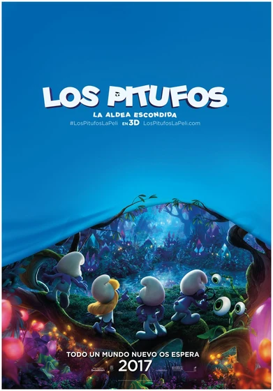 Imagen de los-pitufos-la-aldea-escondida (Cartel teaser español)