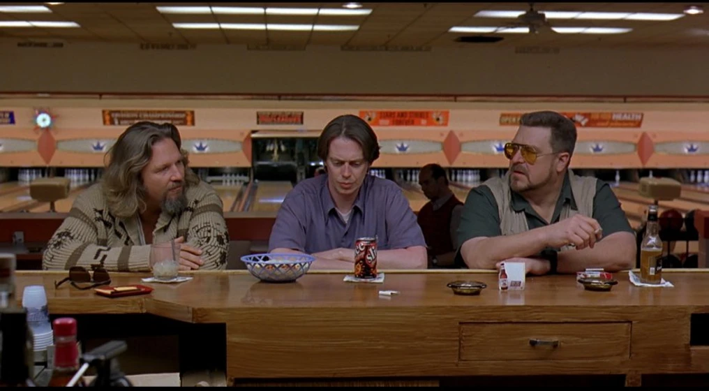 Steve Buscemi, John Goodman y Jeff Bridges en El Gran Lebowski