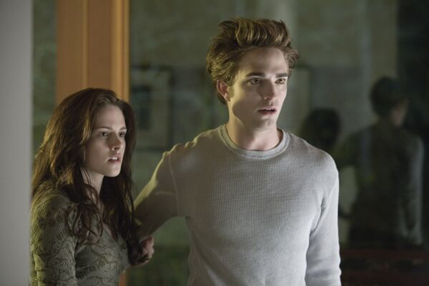 Kristen Stewart y Robert Pattinson en Crepúsculo