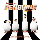 Carátula de la banda de sonido de Los Pingüinos de Madagascar. La Película