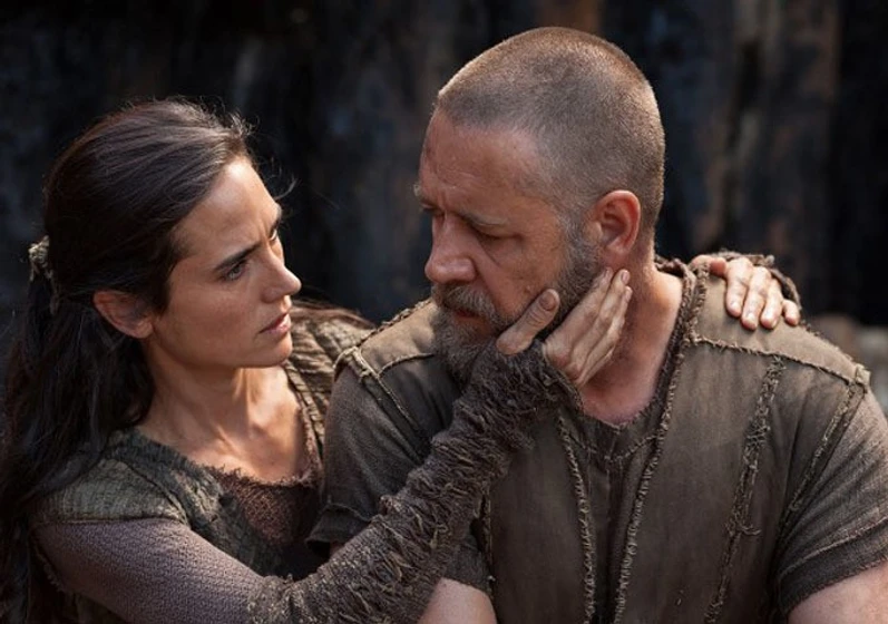 Jennifer Connelly y Russell Crowe en Noé