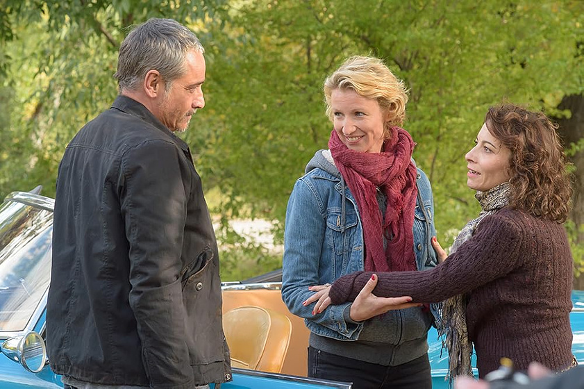 Alexandra Lamy, Jean-Michel Tinivelli y Cécile Rebboah en Cuando ya no esté