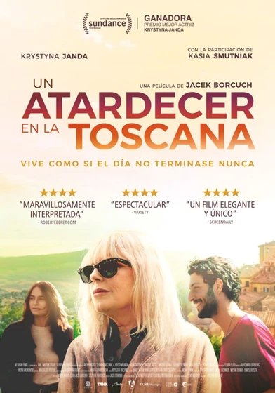 Imagen de un-atardecer-en-la-toscana (Cartel español)