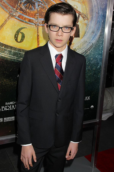 Asa Butterfield en La Invención de Hugo (Premiere en New York. Noviembre 2011)