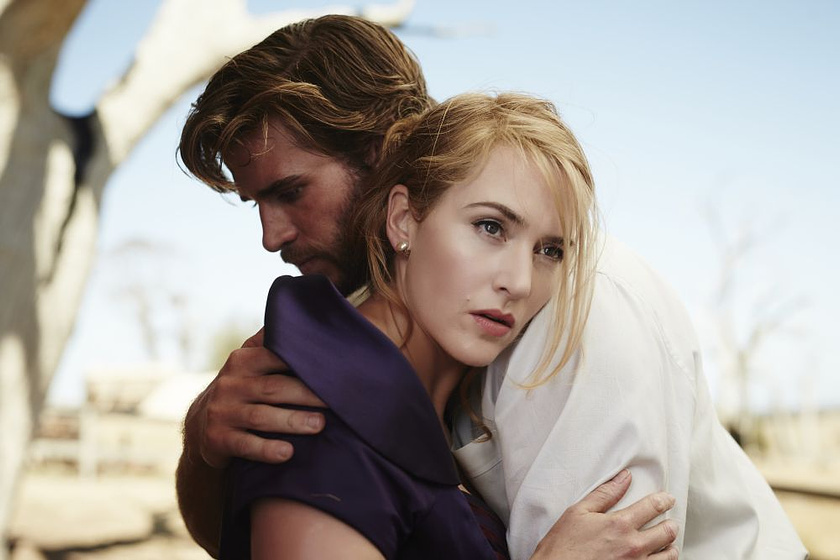 Kate Winslet y Liam Hemsworth en La Modista