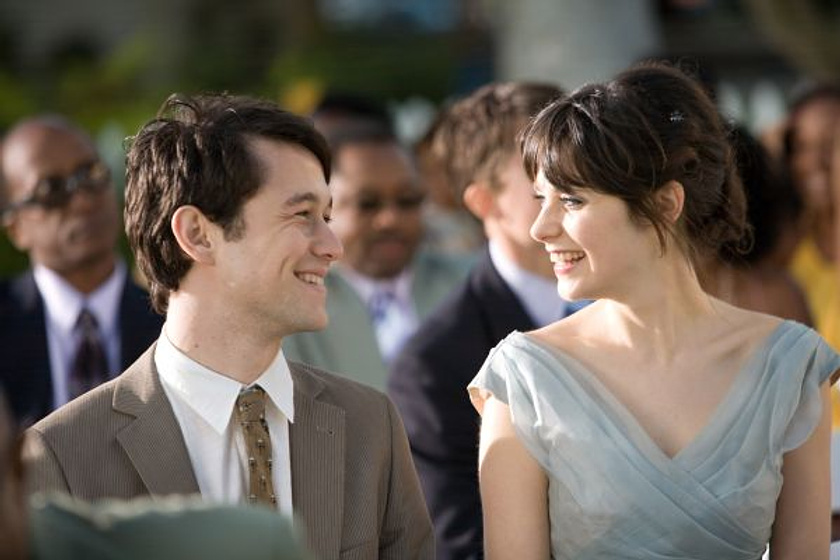 Joseph Gordon-Levitt y Zooey Deschanel en 500 Días Juntos