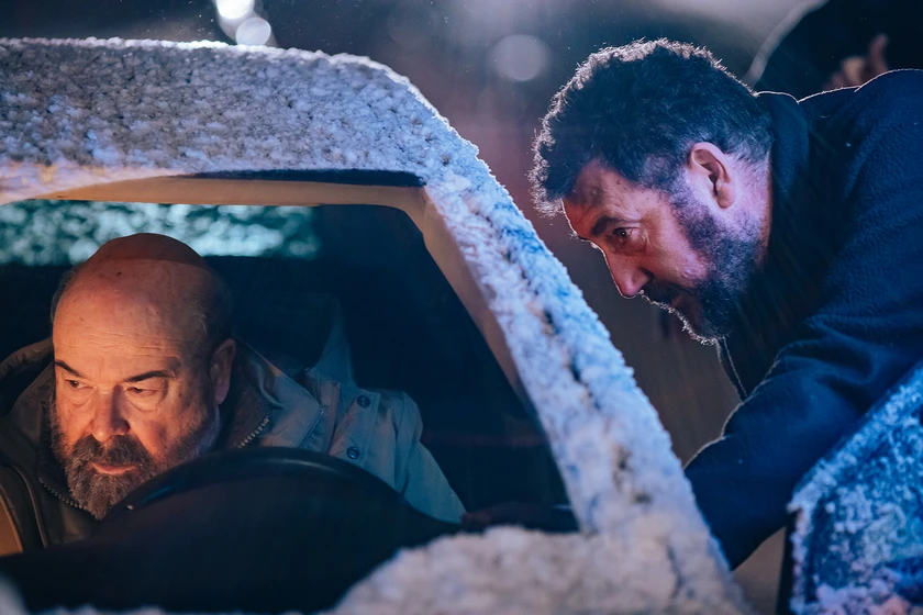 Antonio Resines y Daniel Calparsoro en mikaela (Rodaje)