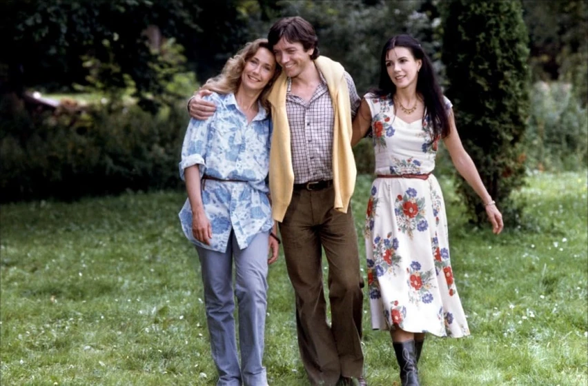 Bernard Giraudeau, Brigitte Fossey y Carole Laure en croque-la-vie