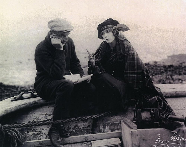 Mary Pickford y Maurice Tourneur en The Pride of the Clan