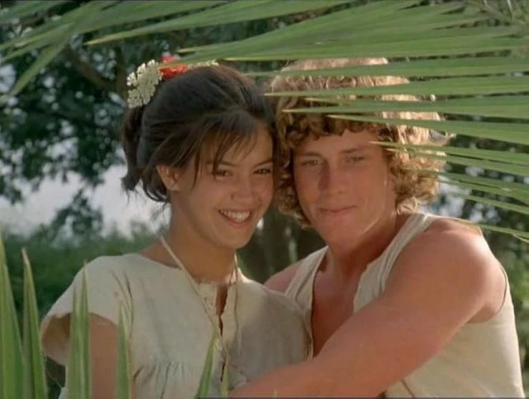 Phoebe Cates y Willie Aames en paradise-1982