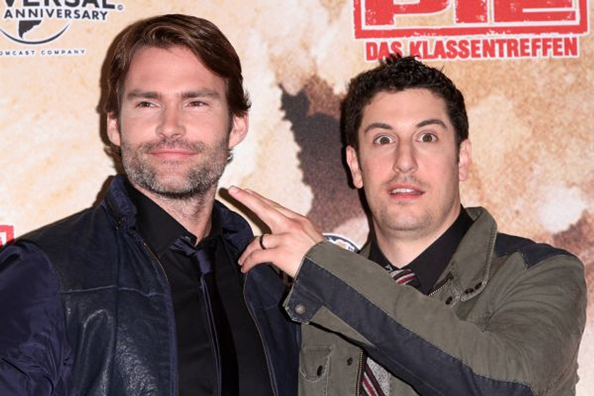 Seann William Scott y Jason Biggs en American Pie: El Reencuentro (Premiere en Berlin. Abril 2012)