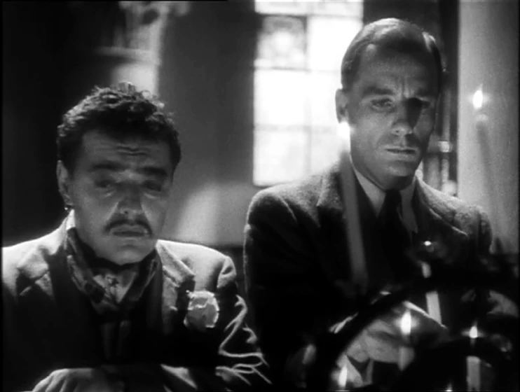 Peter Lorre y John Gielgud en el-agente-secreto