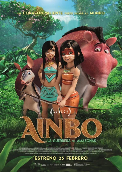 Imagen de ainbo-la-guerrera-del-amazonas (Cartel final español)