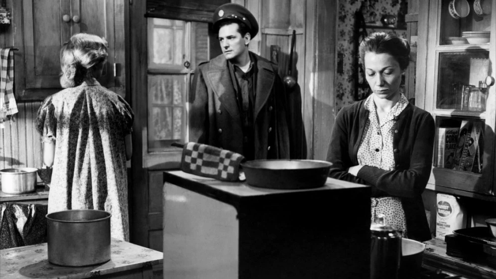 Steven Hill y Betty Lou Holland en la-diosa-1958