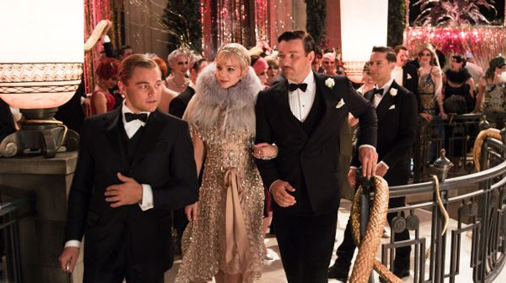 Leonardo DiCaprio, Joel Edgerton y Carey Mulligan en El Gran Gatsby (2013)