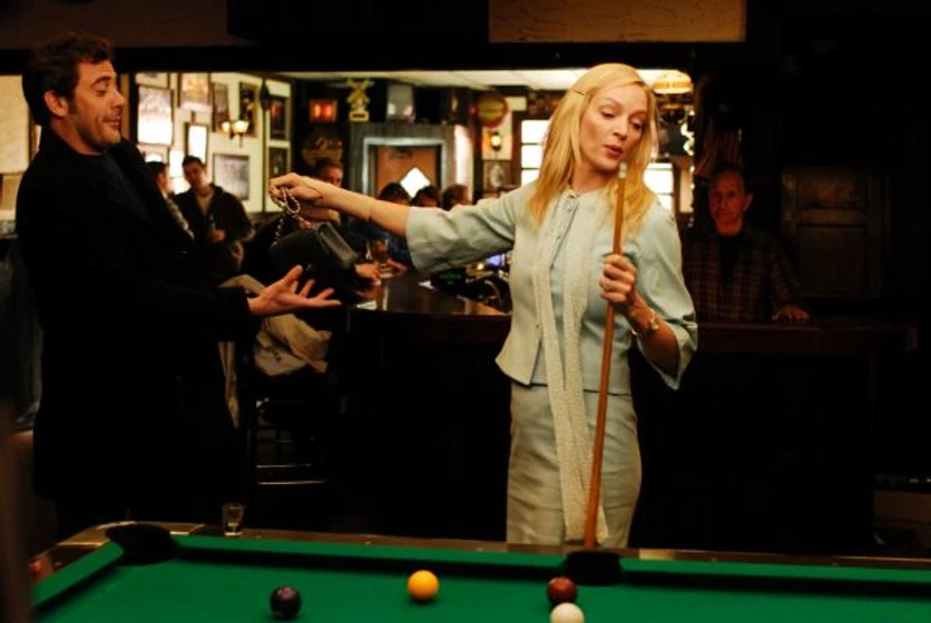 Uma Thurman y Jeffrey Dean Morgan en marido-por-sorpresa