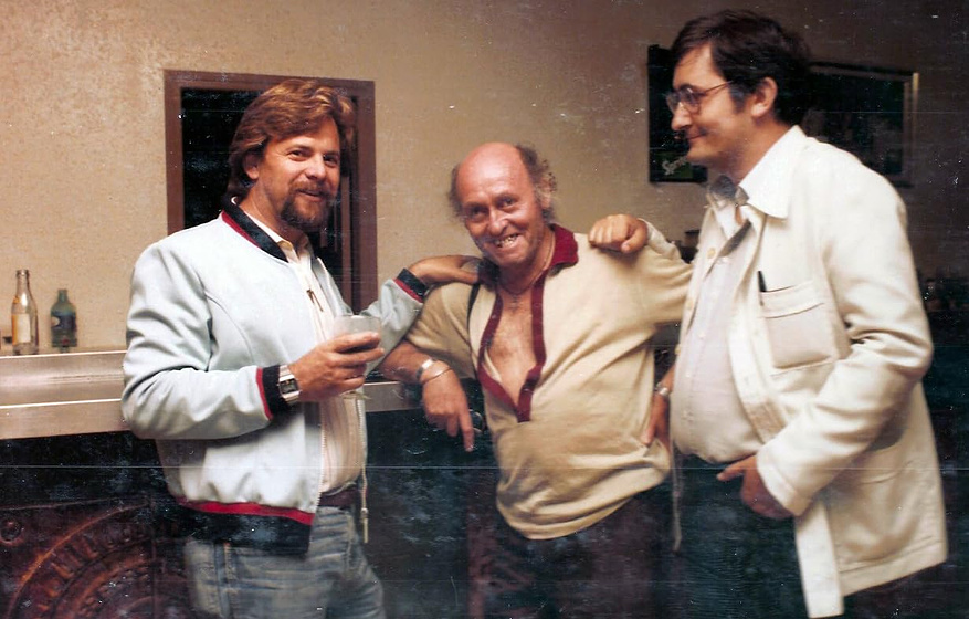 Víctor Israel, Salvador Sáinz y Sebastián D'Arbó en Acosada (Rodaje)