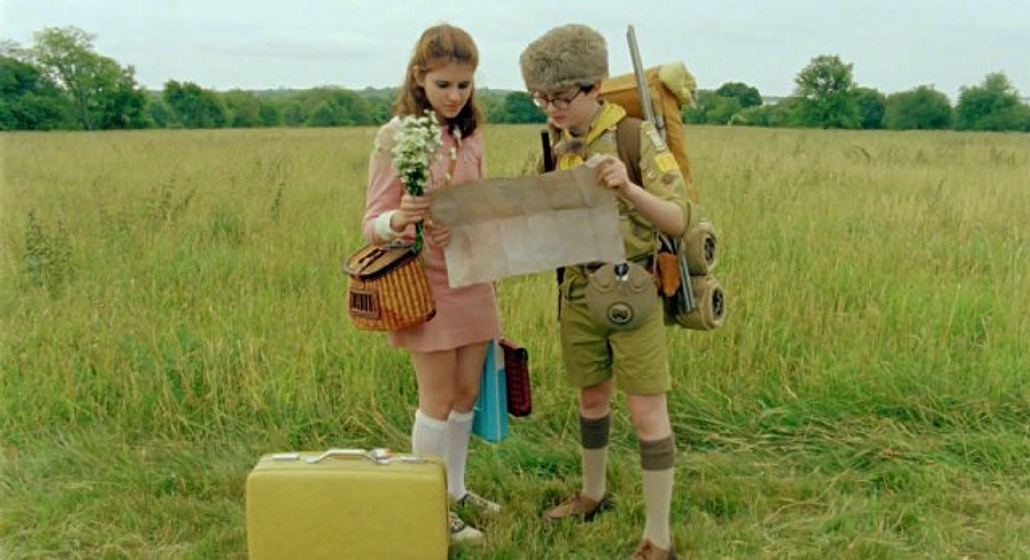 Kara Hayward y Jared Gilman en Moonrise Kingdom