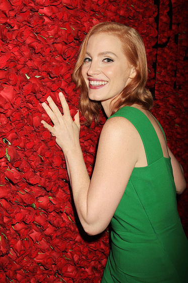 Jessica Chastain en La Cumbre Escarlata (Premiere en New York. Octubre 2015)