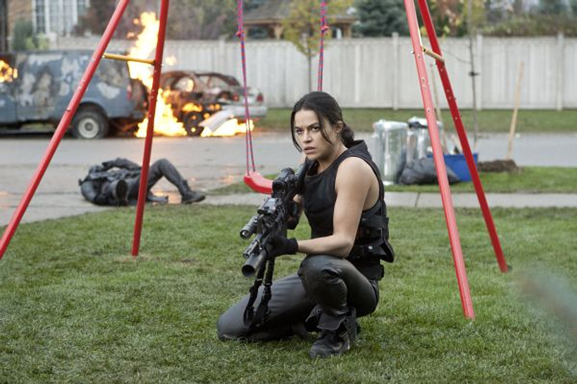 Michelle Rodriguez en Resident Evil. La Venganza